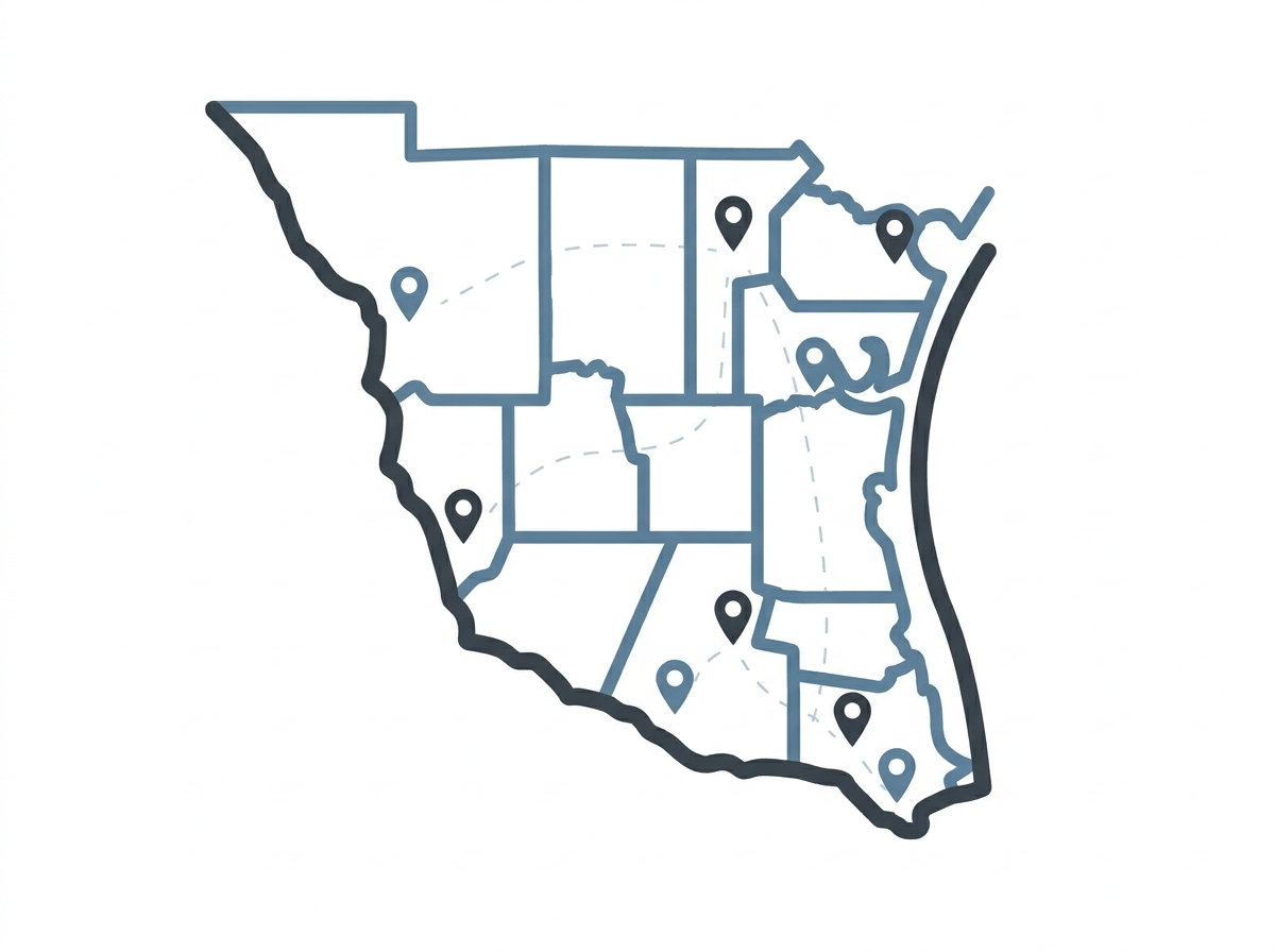 Rio Grande Valley service area map